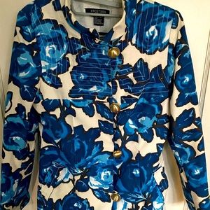 Eye catching floral trench coat